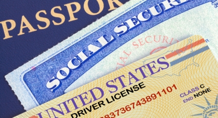 US Passport, social security card and driver's license