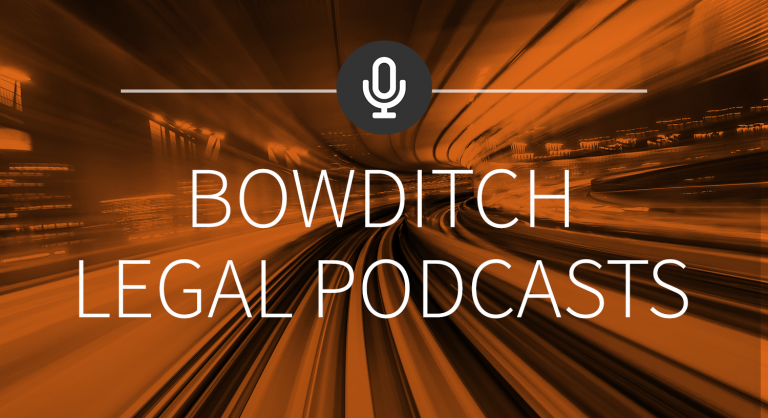 Bowditch Legal Podcasts logo.