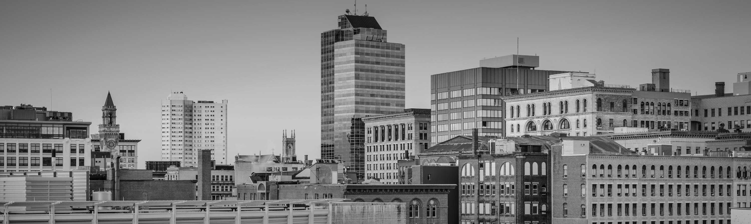 Downtown Worcester cityscape