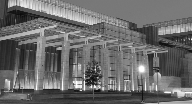 Exterior of the Eli Broad College of Business building.