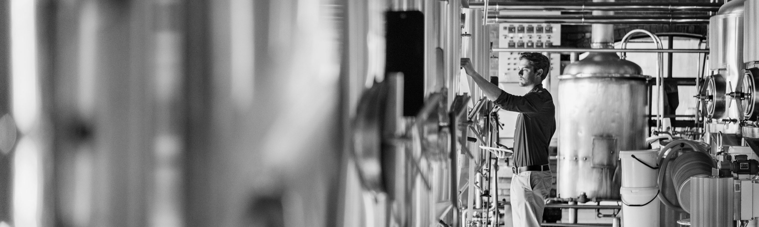 Man at a distillery.