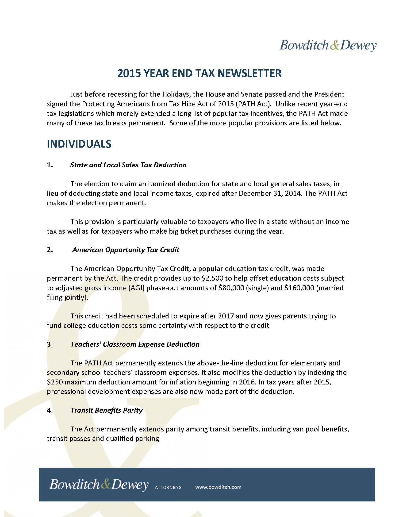 Tax Newsletter Pg1