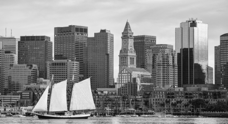 Sailboat on Boston Harbor.