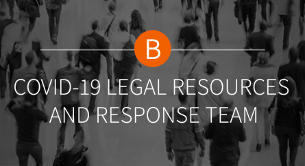 Covid-19 Legal Resources and Response Team logo.