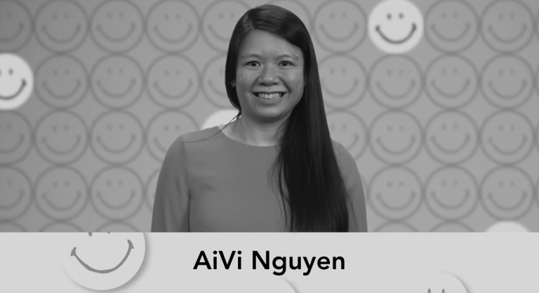 Screenshot of AiVi Nguyen from the 20th annual Harvey Ball Smile Awards.