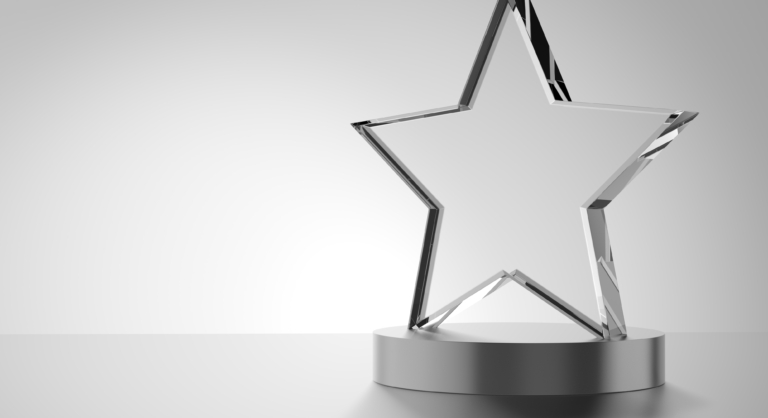 Award in the shape of a star