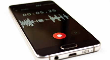 iPhone recording audio